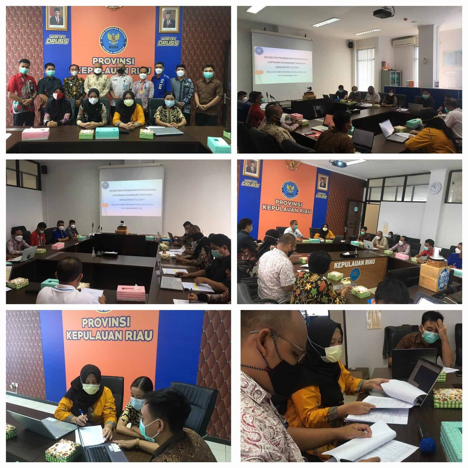 Persiapan penyusunan Laporan Keuangan BNN Tahunan TA 2021 Unaudited di Wilayah BNNP Kepri Tanggal 18-19 November 2021 Persiapan penyusunan Laporan Keuangan BNN Tahunan TA 2021 Unaudited di Wilayah BNNP Kepri Tanggal 18-19 November 2021