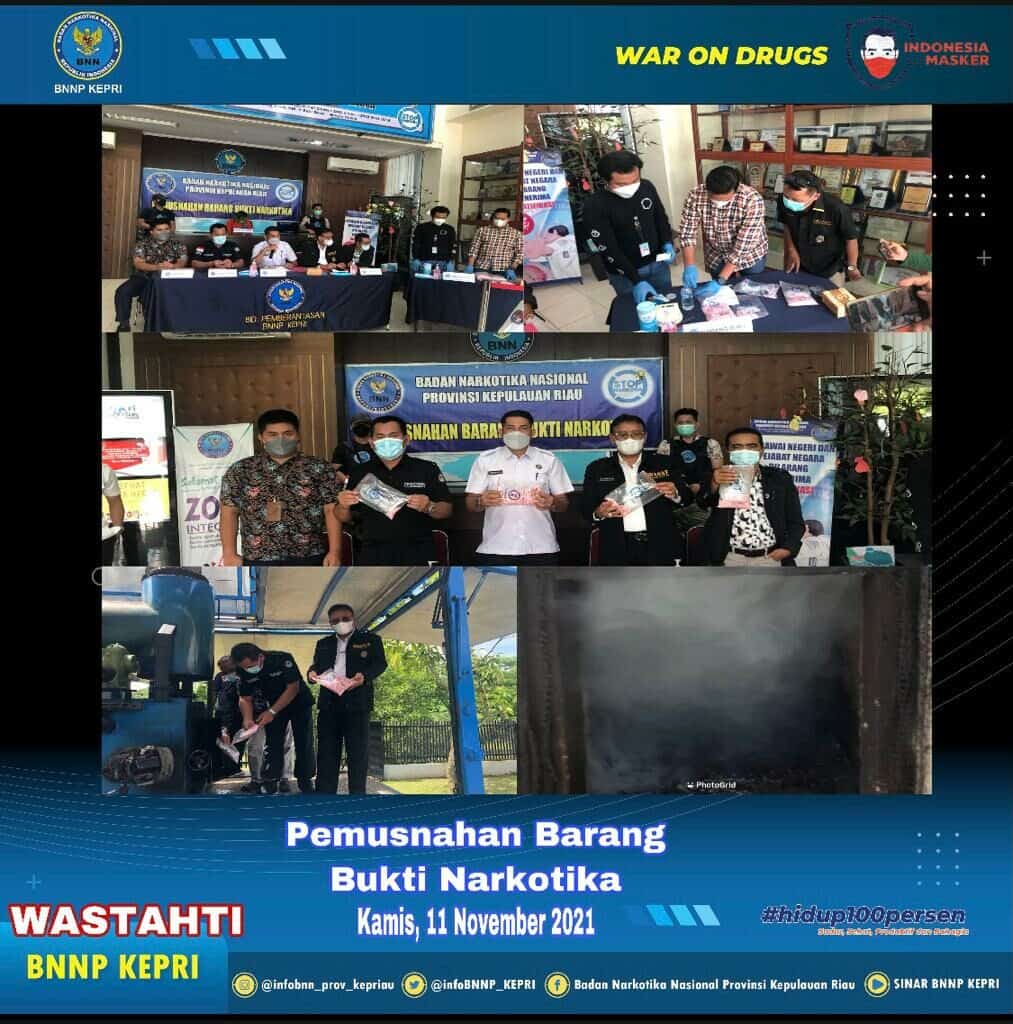 Pemusnahan Barang Bukti Narkotika Pemusnahan Barang Bukti Narkotika