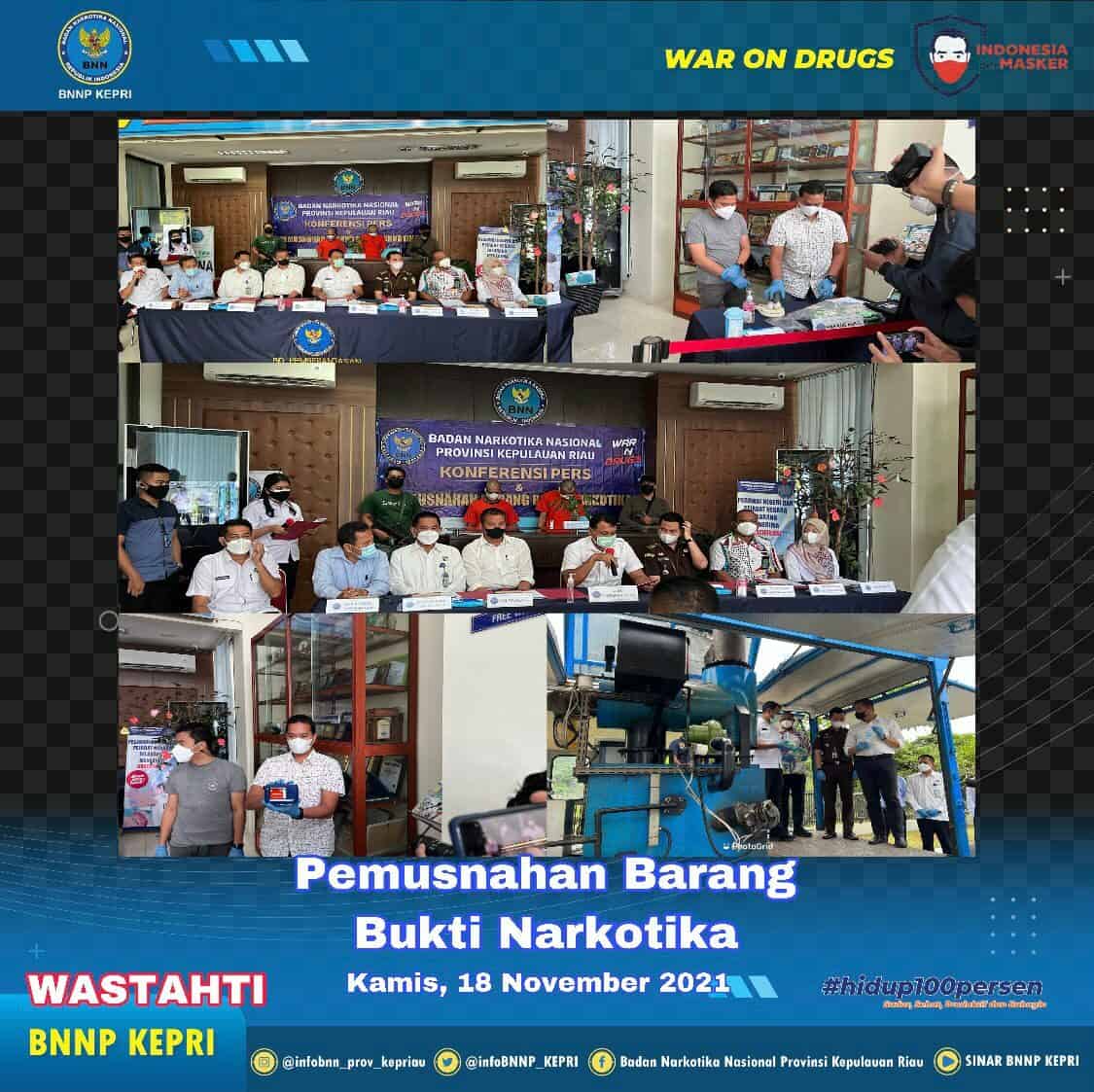 Pemusnahan Barang Bukti Narkotika Pemusnahan Barang Bukti Narkotika