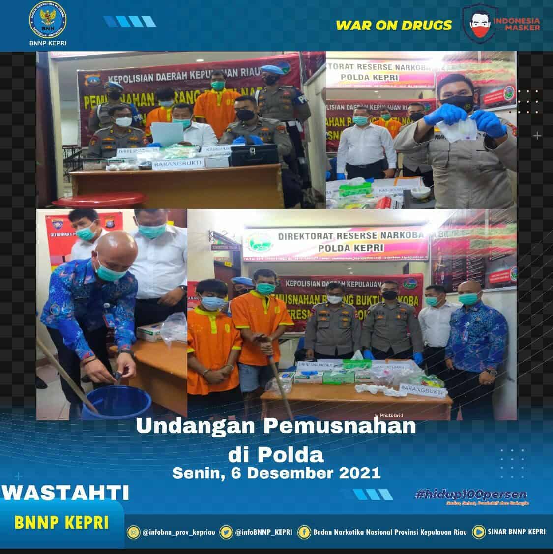 Undangan Pemusnahan Barang Bukti di Kantor POLDA KEPRI Undangan Pemusnahan Barang Bukti di Kantor POLDA KEPRI