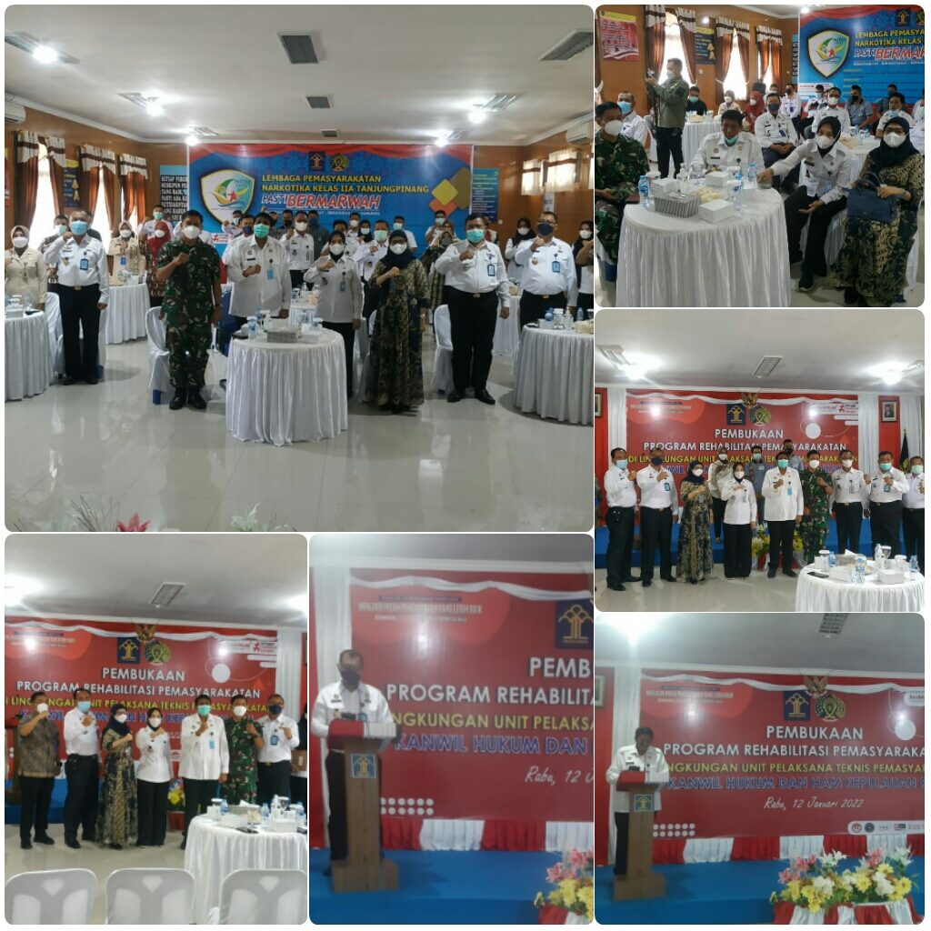 Menghadiri Undangan dalam rangka Kegiatan Pembukaan Program Layanan Rehabilitasi Pemasyarakatan Tahun 2022 di Lapas Narkotika Kelas IIA Tanjungpinang Menghadiri Undangan dalam rangka Kegiatan Pembukaan Program Layanan Rehabilitasi Pemasyarakatan Tahun 2022 di Lapas Narkotika Kelas IIA Tanjungpinang