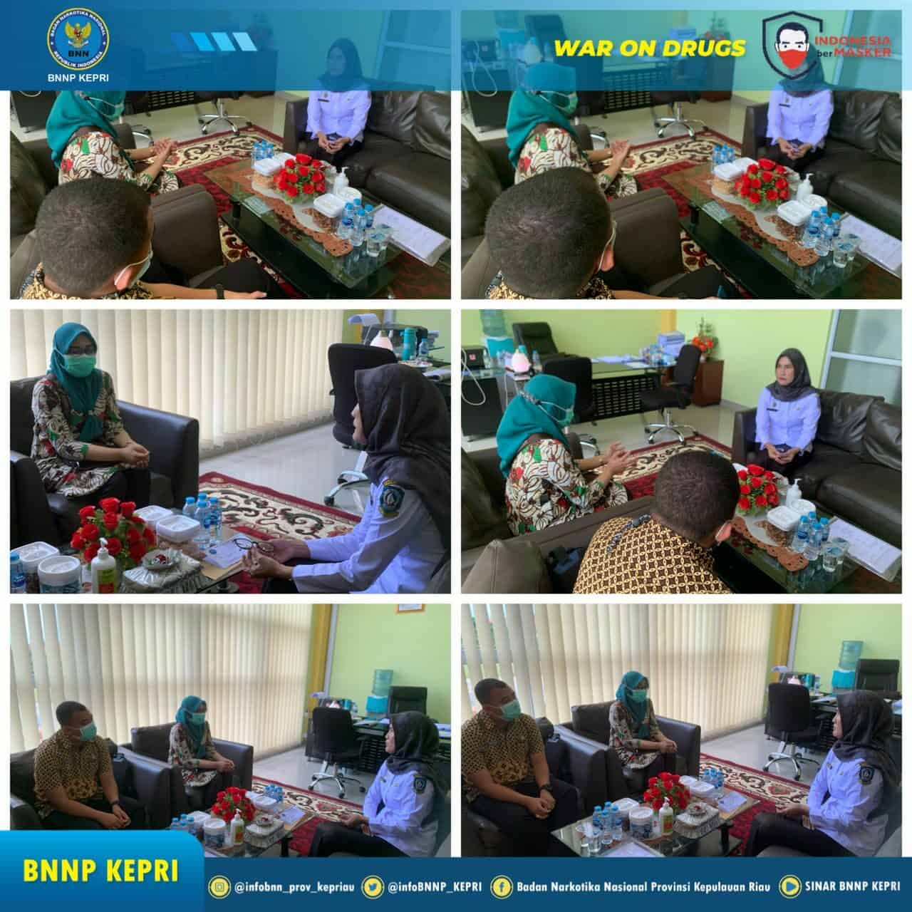 Koordinasi Kelembagaan dalam Rangka Kampanye War on Drugs dan Lagu Mars BNN pada Dinas Kepemudaan dan Olahraga Provinsi Kepulauan Riau Koordinasi Kelembagaan dalam Rangka Kampanye War on Drugs dan Lagu Mars BNN pada Dinas Kepemudaan dan Olahraga Provinsi Kepulauan Riau