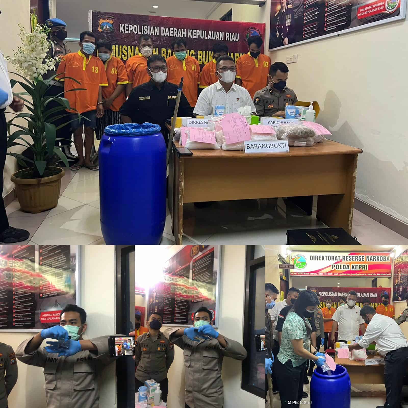 Menghadiri Undangan Pemusnahan Barang Bukti di Kantor POLDA KEPRI Menghadiri Undangan Pemusnahan Barang Bukti di Kantor POLDA KEPRI