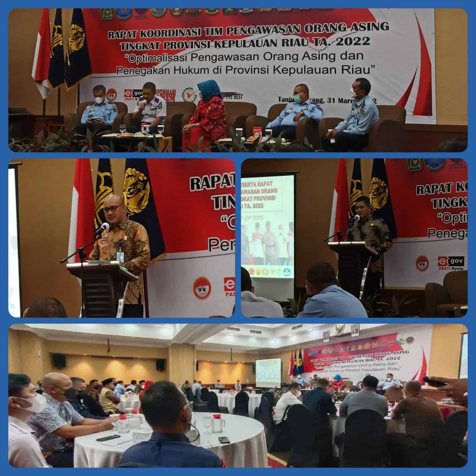 Rapat Koordinasi Tim Pengawasan Orang Asing Tingkat Provinsi Kepulauan Riau T.A. 2022. Rapat Koordinasi Tim Pengawasan Orang Asing Tingkat Provinsi Kepulauan Riau T.A. 2022.