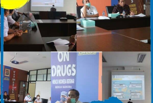 Presentasi Pihak Dinas Pekerjaan Umum Penataan Ruang dan Pertanahan Provinsi Kepulauan Riau Terkait Pembangunan Ruang Penyidik BNNP Kepri