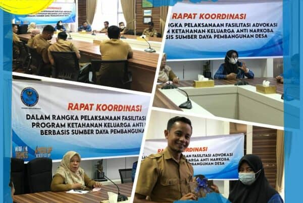 Rapat Koordinasi Pelaksanaan Advokasi Program Ketahanan Keluarga Anti Narkoba Berbasis Sumberdaya Pembangunan Desa.