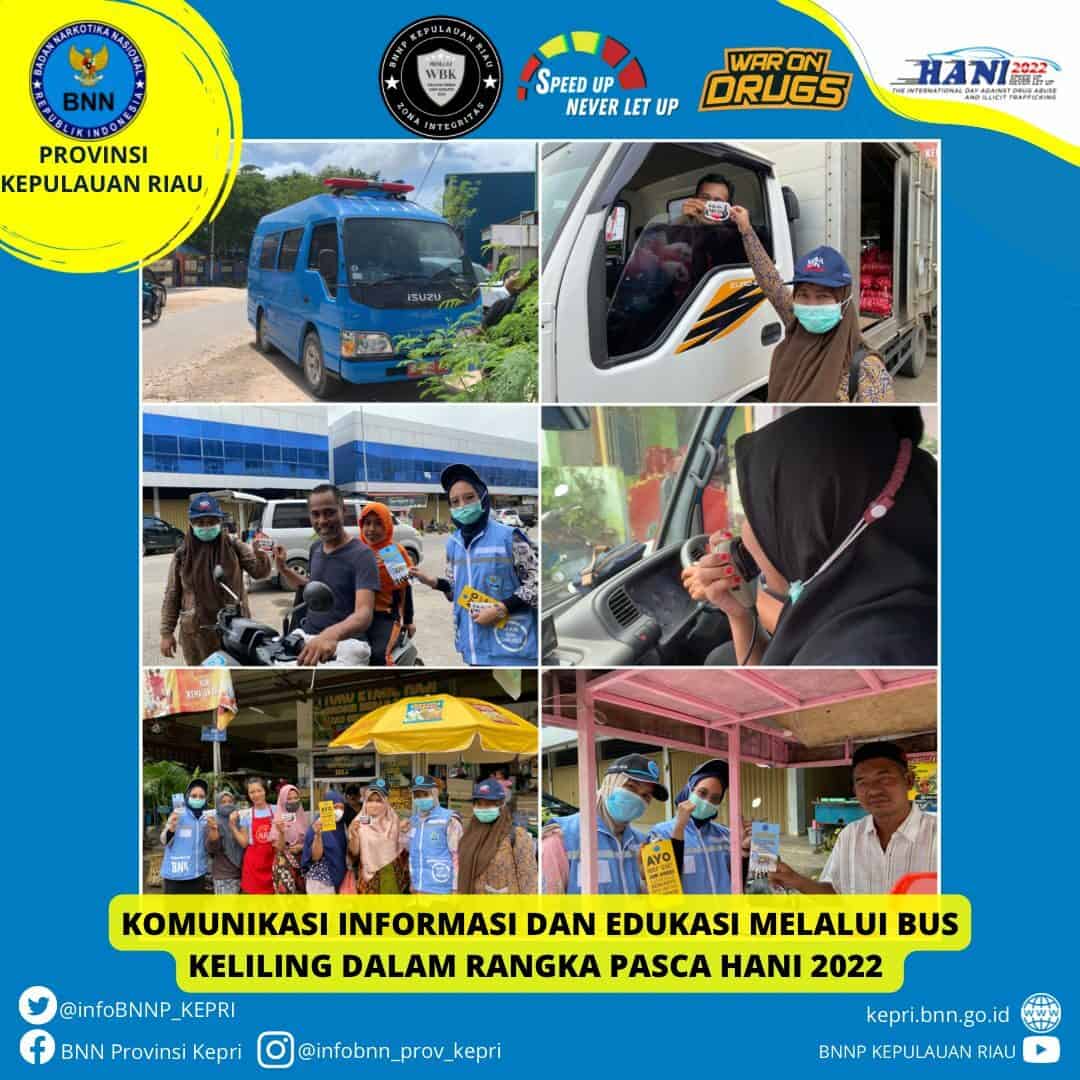 Komunikasi Informasi dan Edukasi Melalui Bus Keliling di Kawasan Batam Center dalam Rangka Pasca HANI 2022 Komunikasi Informasi dan Edukasi Melalui Bus Keliling di Kawasan Batam Center dalam Rangka Pasca HANI 2022