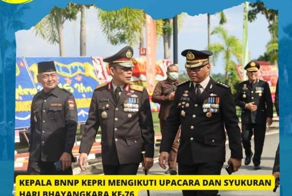 Kepala BNNP KEPRI Mengikuti upacara hari Bhayangkara ke-76