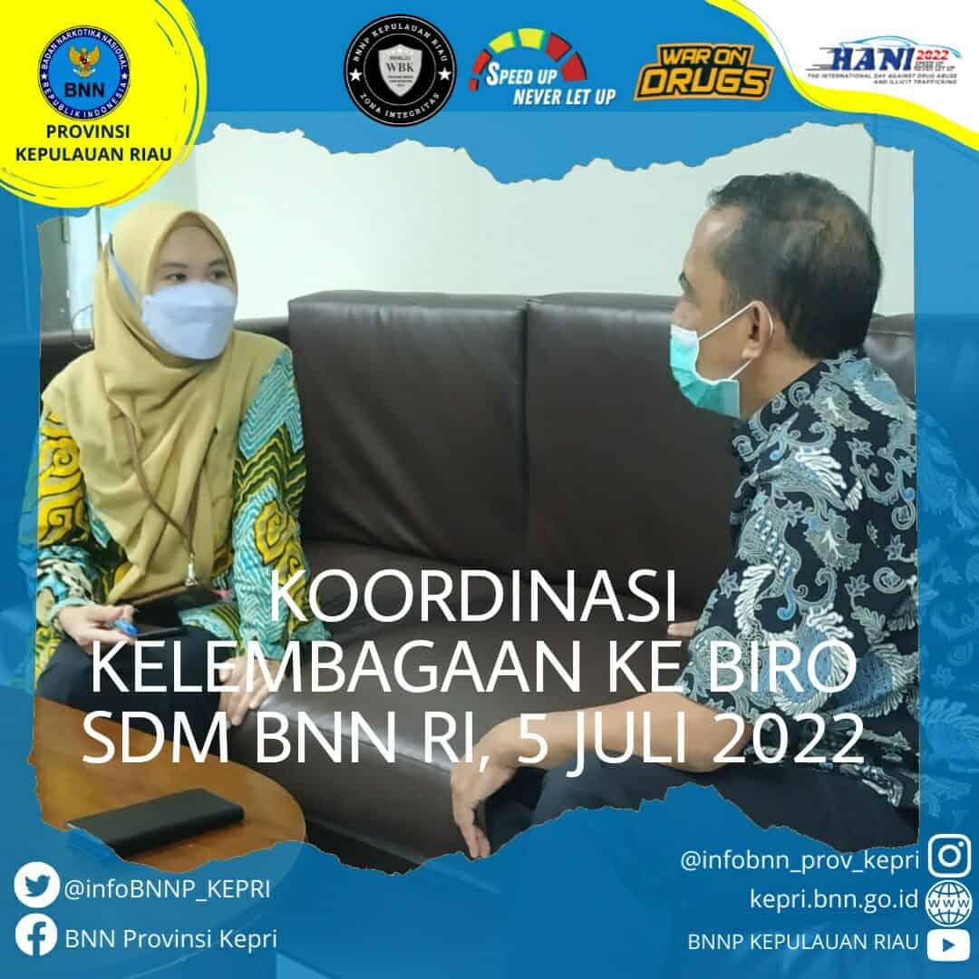 Koordinasi Kelembagaan ke Biro Kepegawaian BNN RI Koordinasi Kelembagaan ke Biro Kepegawaian BNN RI