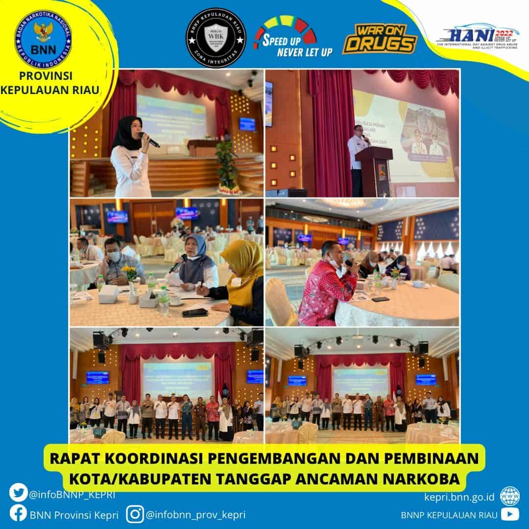 Rapat Koordinasi Pengembangan dan Pembinaan Kota/Kabupaten Tanggap Ancaman Narkoba Rapat Koordinasi Pengembangan dan Pembinaan Kota/Kabupaten Tanggap Ancaman Narkoba