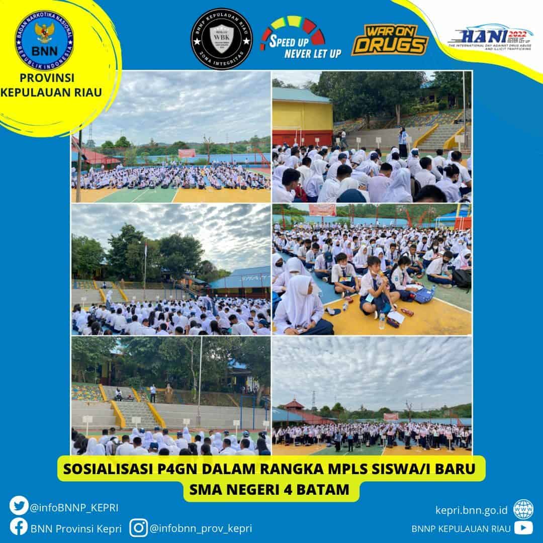 Sosialisasi Pencegahan dan Pemberantasan Penyalahgunaan dan Peredaran Gelap Narkoba (P4GN) dalam rangka MPLS (Masa Pengenalan Lingkungan Sekolah) Sosialisasi Pencegahan dan Pemberantasan Penyalahgunaan dan Peredaran Gelap Narkoba (P4GN) dalam rangka MPLS (Masa Pengenalan Lingkungan Sekolah)