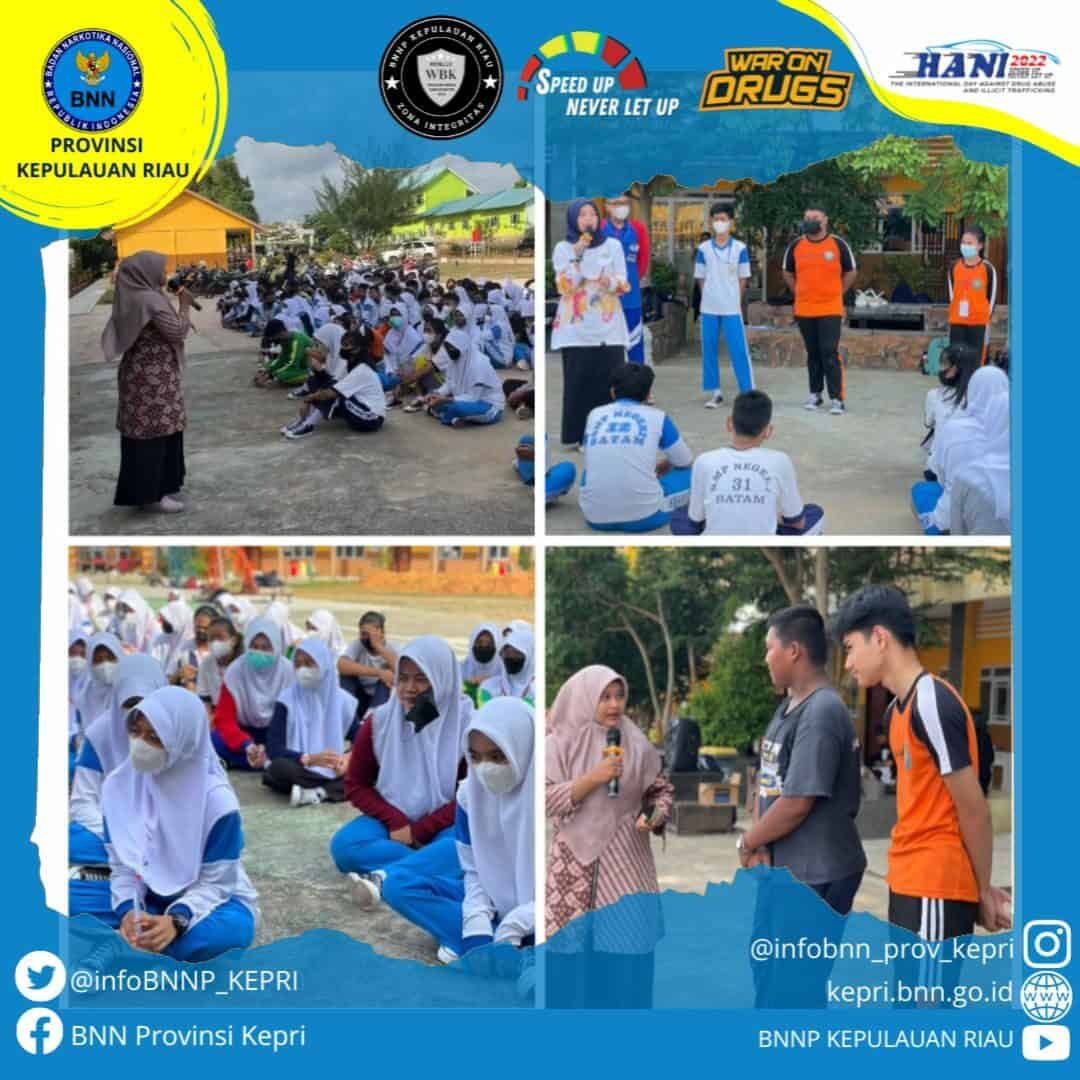 Informasi dan Edukasi dalam Pencegahan Penyalahgunaan Narkoba dalam Rangka Masa Pengenalan Lingkungan Sekolah (MPLS) pada SMAN 20 Batam Tanggal dan lokasi kegia Informasi dan Edukasi dalam Pencegahan Penyalahgunaan Narkoba dalam Rangka Masa Pengenalan Lingkungan Sekolah (MPLS) pada SMAN 21 Batam Tanggal dan lokasi kegia