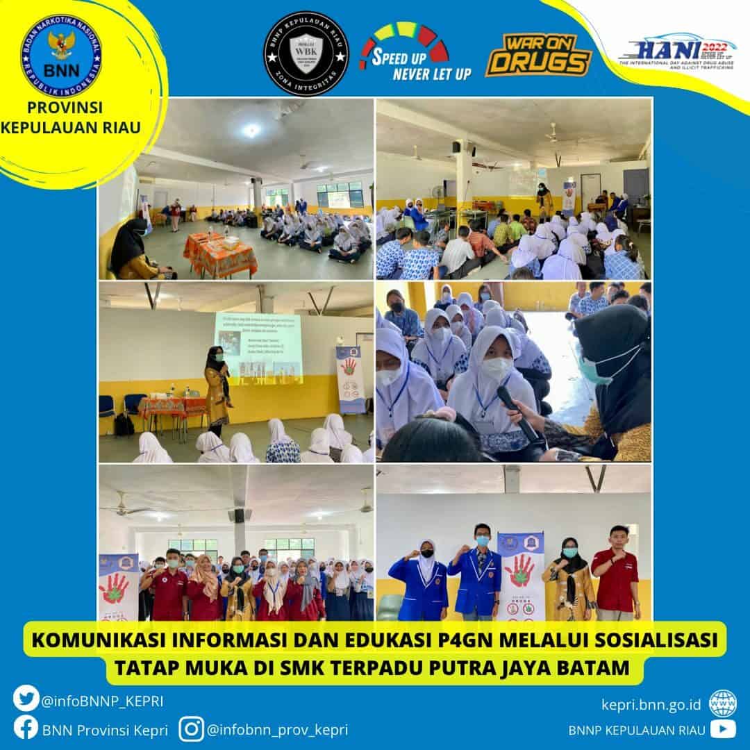 Informasi dan Edukasi dalam Pencegahan Penyalahgunaan Narkoba dalam Rangka Masa Pengenalan Lingkungan Sekolah (MPLS) di SMK Terpadu Putra Jaya Batam Informasi dan Edukasi dalam Pencegahan Penyalahgunaan Narkoba dalam Rangka Masa Pengenalan Lingkungan Sekolah (MPLS) di SMK Terpadu Putra Jaya Batam