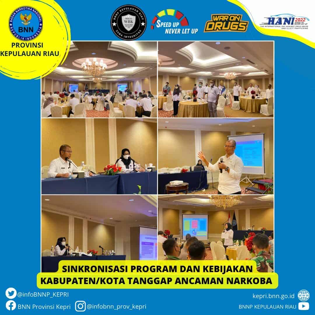 Sinkronisasi Program dan Kebijakan Kabupaten/Kota Tanggap Ancaman Narkoba di Instansi Pemerintah T.A 2022 Sinkronisasi Program dan Kebijakan Kabupaten/KotaTanggap Ancaman Narkoba di Instansi Pemerintah T.A 2022