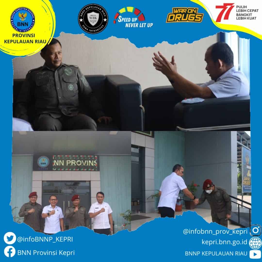 Kepala BNN Provinsi Kepulauan Riau Menerima Audiensi Kominda Kepri di Kantor BNNP Kepri Kepala BNN Provinsi Kepulauan Riau Menerima Audiensi Kominda Kepri di Kantor BNNP Kepri
