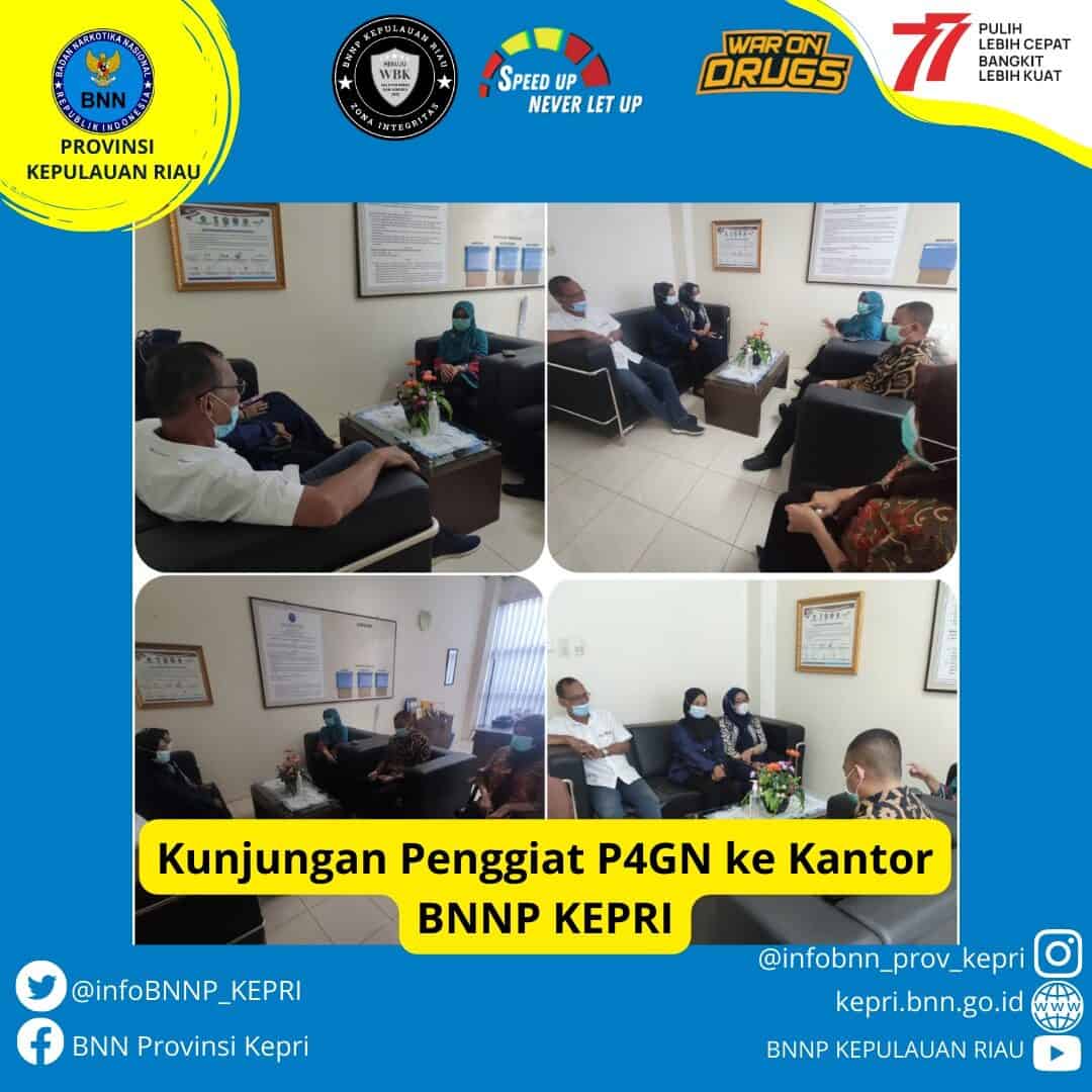 Kunjungan Penggiat P4GN ke kantor BNNP Kepulauan Riau Kunjungan Penggiat P4GN ke kantor BNNP Kepulauan Riau