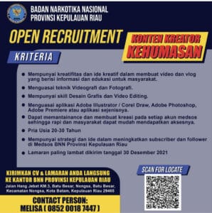 Open Recruitment Honorere Humas BNNP KEPRI