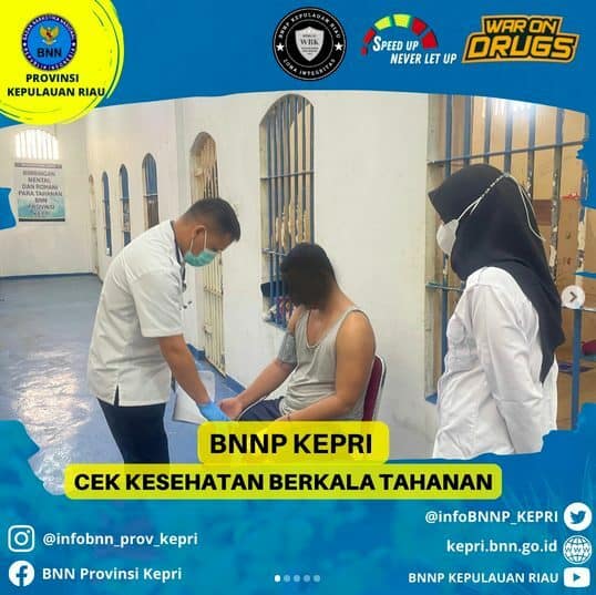 BNNP KEPRI Cek Kesehatan Tahanan Secara Berkala BNNP KEPRI Cek Kesehatan Tahanan Secara Berkala