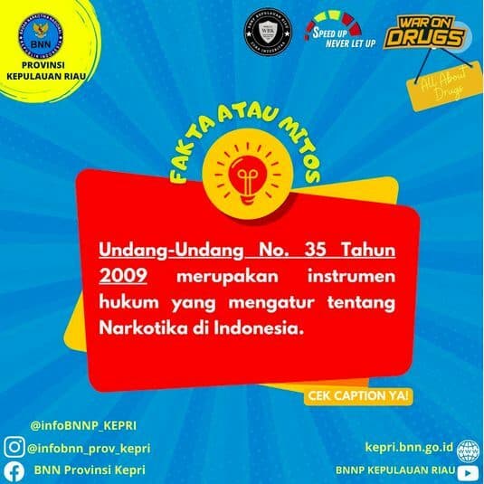 Fakta Undang-Undang Nomor 35 Tahun 2009 tentang Narkotika Fakta Undang-Undang Nomor 35 Tahun 2009 tentang Narkotika