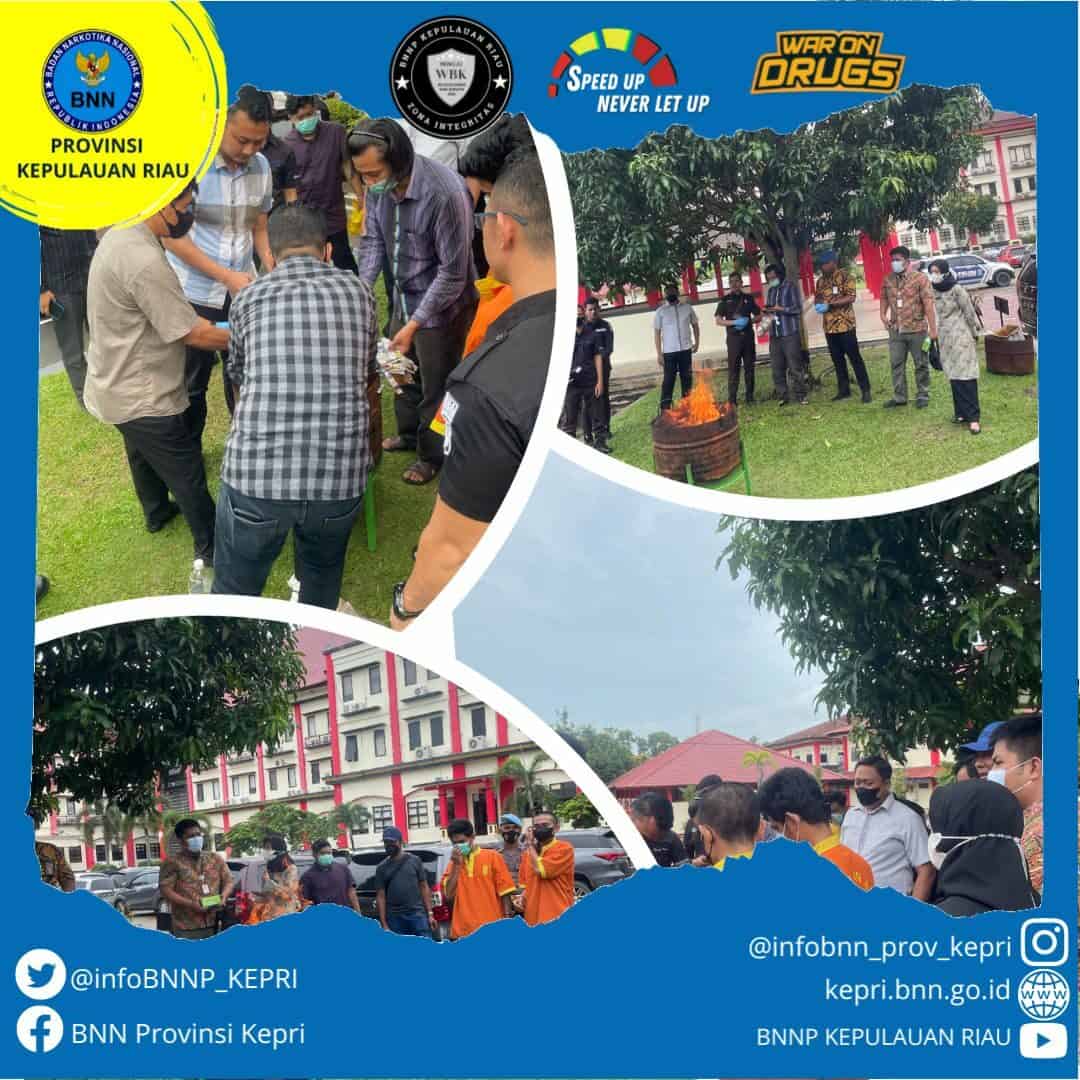 Menghadiri Undangan Pemusnahan Barang Bukti Narkotika di Polda Kepri Menghadiri Undangan Pemusnahan Barang Bukti Narkotika di Polda Kepri