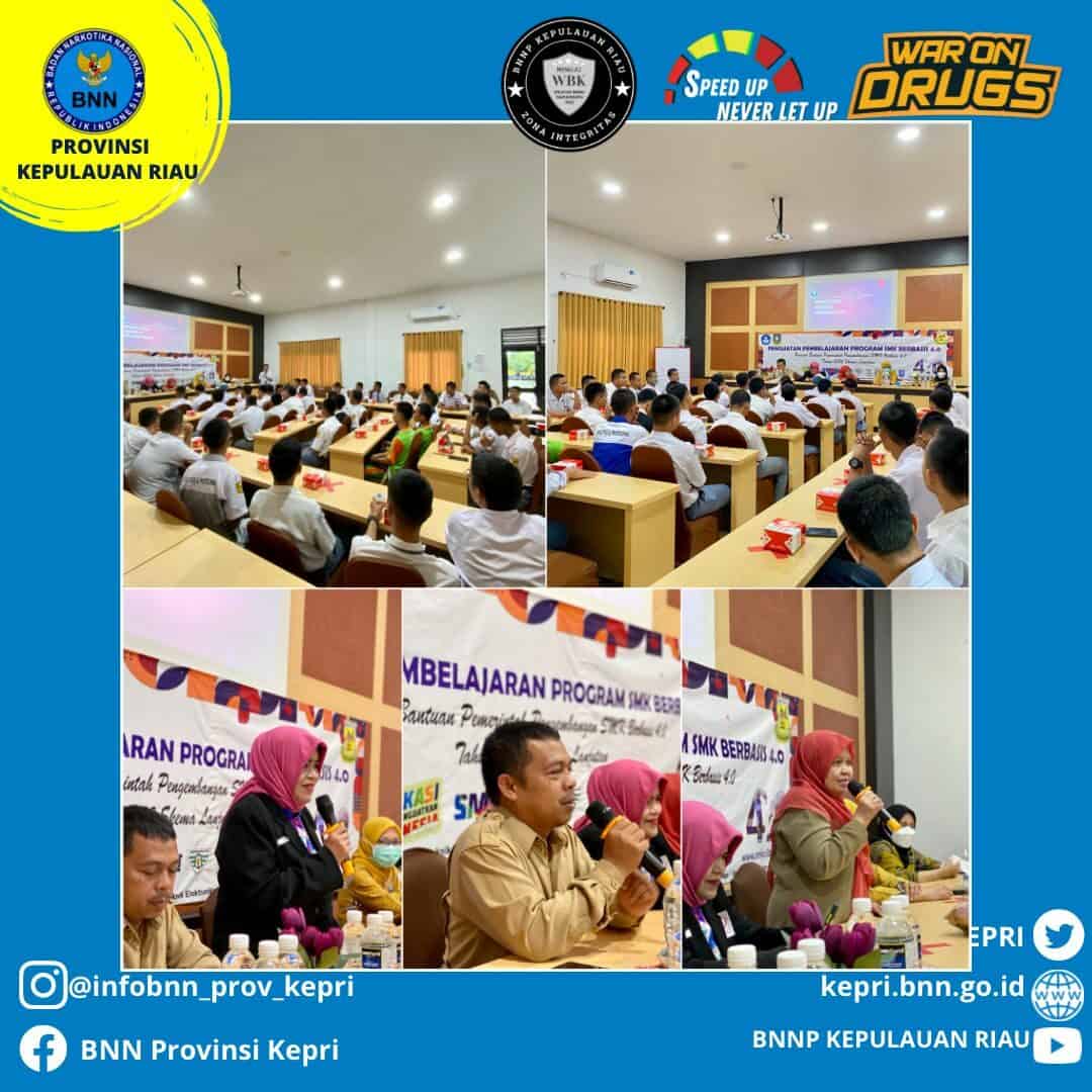 Informasi dan Edukasi P4GN Pencegahan dan Pemberantasan Penyalahgunaan dan Peredaran Gelap Narkoba (P4GN) pada Siswa/I SMK Negeri 3 Batam nformasi dan Edukasi P4GN Pencegahan dan Pemberantasan Penyalahgunaan dan Peredaran Gelap Narkoba (P4GN) pada Siswa/I SMK Negeri 3 Batam
