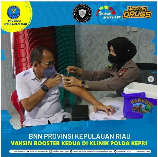 BNN Provinsi Kepulauan Riau Vaksin Booster Kedua di Klinik POLDA KEPRI BNN Provinsi Kepulauan Riau Vaksin Booster Kedua di Klinik POLDA KEPRI