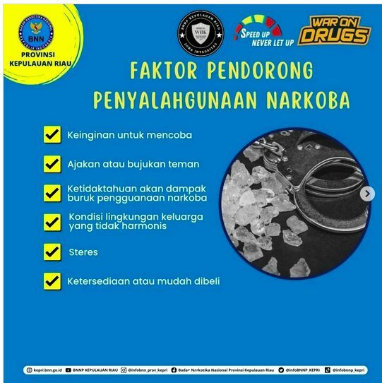 Faktor Pendorong Penyalahgunaan Narkoba Faktor Pendorong Penyalahgunaan Narkoba
