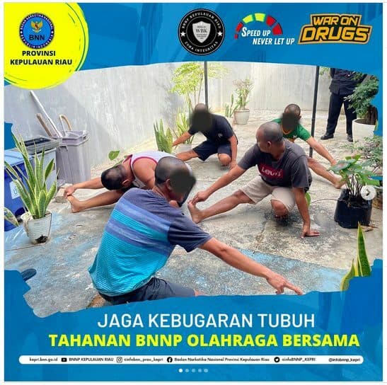 Olahraga Rutin Tahanan BNNP KEPRI Olahraga Rutin Tahanan