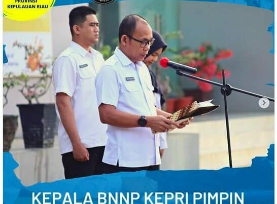 Kepala BNNP Kepri Pimpin Apel Pagi dan Gelora War On Drugs