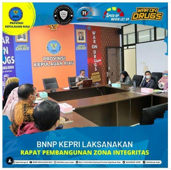 BNN Provinsi Kepulauan Riau Laksanakan Rapat Pembangunan Zona Integritas BNN Provinsi Kepulauan Riau Laksanakan Rapat Pembangunan Zona Integritas