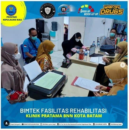 Kegiatan Bidang Rehabilitasi BNNP Kepulauan Riau melaksanakan kegiatan Bimbingan Teknis Fasilitas Rehabilitasi di Klinik Pratama BNNK Batam egiatan Bidang Rehabilitasi BNNP Kepulauan Riau melaksanakan kegiatan Bimbingan Teknis Fasilitas Rehabilitasi di Klinik Pratama BNNK Batam