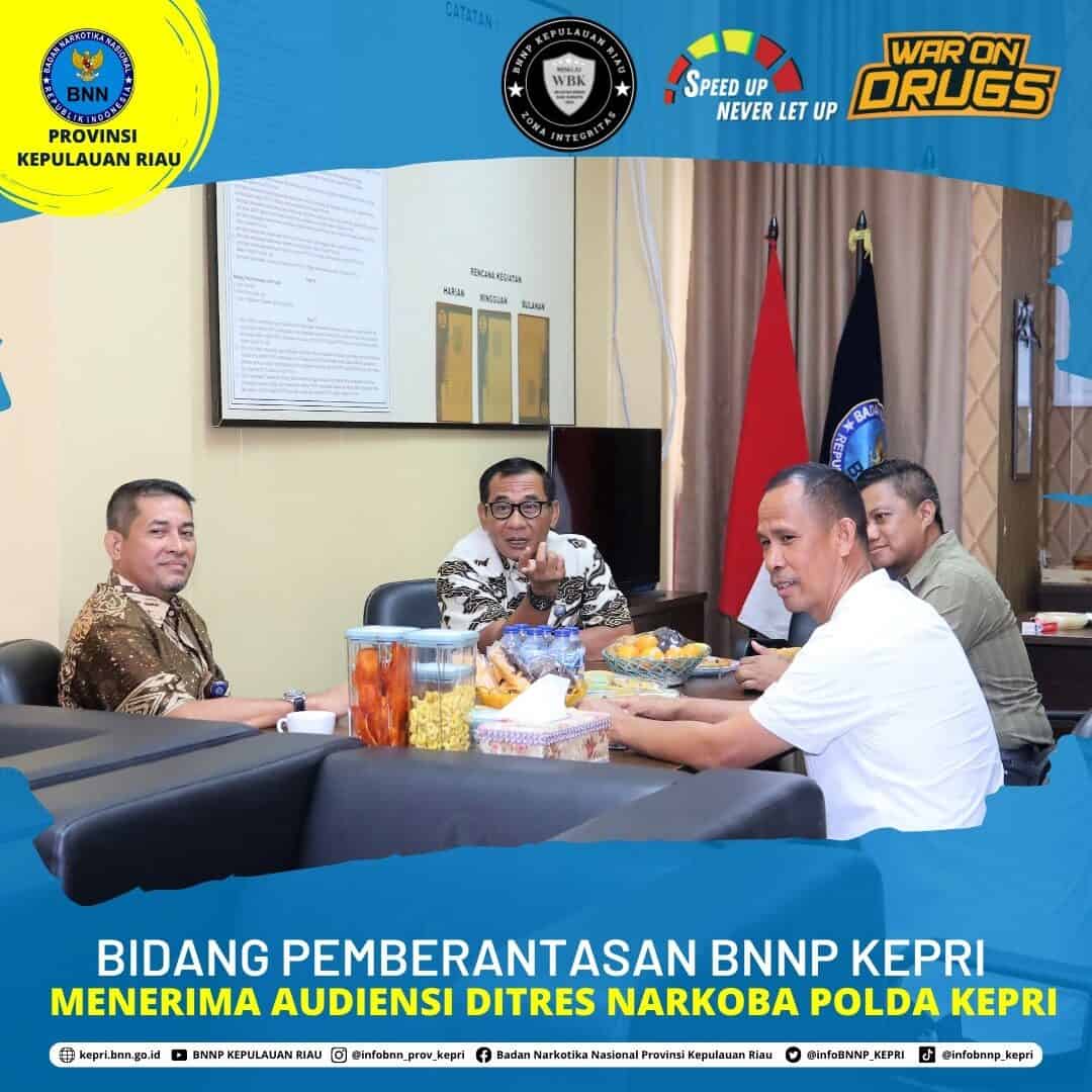 Audiensi Ditresnarkoba POLDA KEPRI ke BNNP KEPRI Audiensi Ditresnarkoba POLDA KEPRI ke BNNP KEPRI