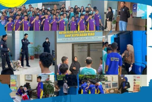 Kunjungan SMP Negeri 51 Batam pada BNNP KEPRI dalam Layanan Wisata Edukasi P4GN berbasis VAKSIN (Visual, Auditory, Kinesthetic Sistematis & Terintegrasi)
