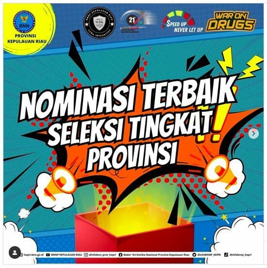 Nominasi Terbaik Tingkat Provinsi Vocal Group BNNP KEPRI Nominasi Vocal Group BNNP KEPRI