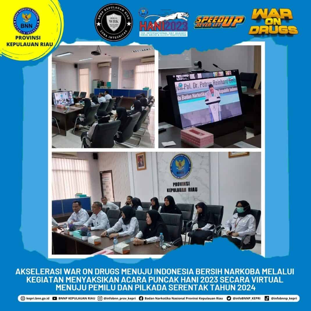 Akselerasi War On Drugs Menuju Indonesia Bersih Narkoba Melalui Kegiatan Menyaksikan Acara Puncak HANI 2023 Secara Virtual Menuju Pemilu dan Pilkada Serentak Tahun 2024 Akselerasi War On Drugs Menuju Indonesia Bersih Narkoba Melalui Kegiatan Menyaksikan Acara Puncak HANI 2023 Secara Virtual Menuju Pemilu dan Pilkada Serentak Tahun 2024