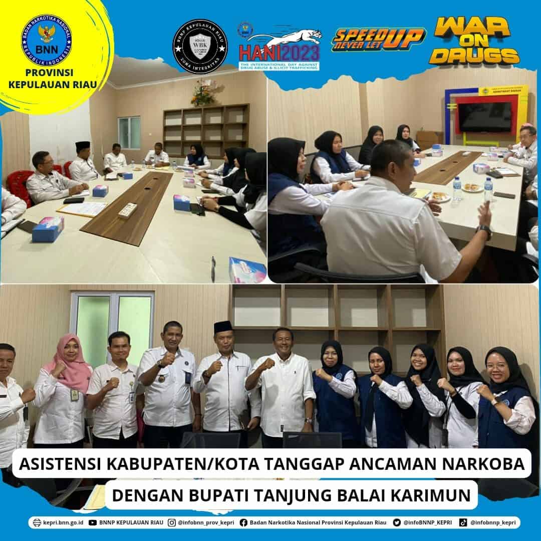 Asistensi Kabupaten/Kota Tanggap Ancaman Narkoba Dengan Bupati Tanjung Balai Karimun Asistensi Kabupaten/Kota Tanggap Ancaman Narkoba Dengan Bupati Tanjung Balai Karimun