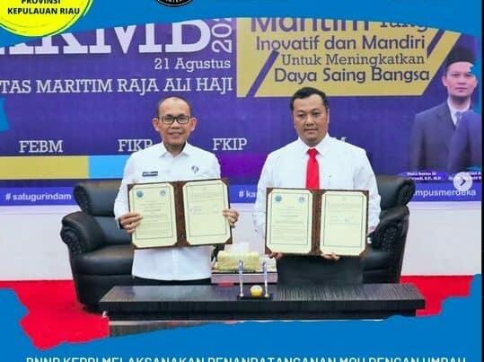 BNNP Kepri Melaksanakan Penandatanganan MoU Dengan UMRAH Untuk Mewujudkan Kampus Bersinar BNNP Kepri Melaksanakan Penandatanganan MoU Dengan UMRAH Untuk Mewujudkan Kampus Bersinar