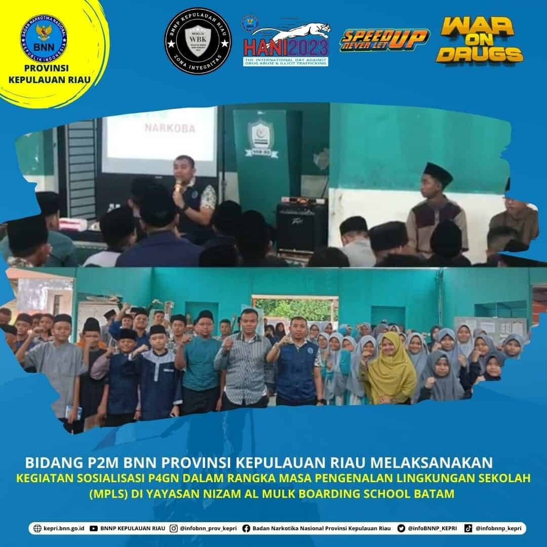 nformasi dan Edukasi dalam Pencegahan Penyalahgunaan Narkoba dalam Rangka Masa Pengenalan Lingkungan Sekolah (MPLS) di Yayasan Nizam Al Mulk Batam nformasi dan Edukasi dalam Pencegahan Penyalahgunaan Narkoba dalam Rangka Masa Pengenalan Lingkungan Sekolah (MPLS) di Yayasan Nizam Al Mulk Batam
