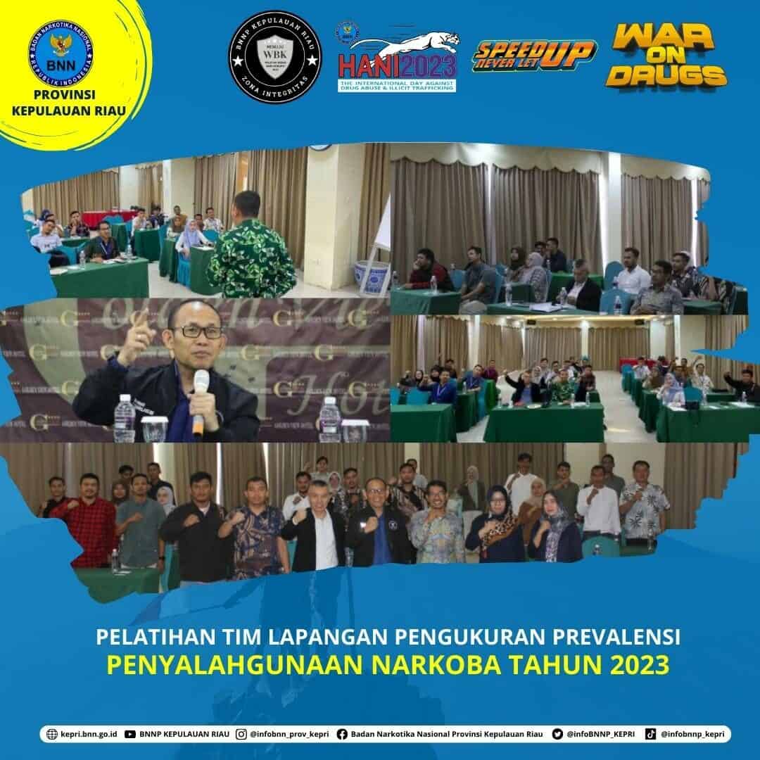 Pelatihan Tim Lapangan Pengukuran Prevalensi Penyalahgunaan Narkoba Tahun 2023 Pelatihan Tim Lapangan Pengukuran Prevalensi Penyalahgunaan Narkoba Tahun 2023