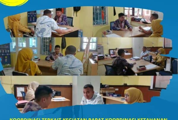Koordinasi dalam rangka persiapan kegiatan Rapat Koordinasi pelaksanaan program ketahanan keluarga anti narkoba T.A 2023 di Kelurahan Tanjung Riau