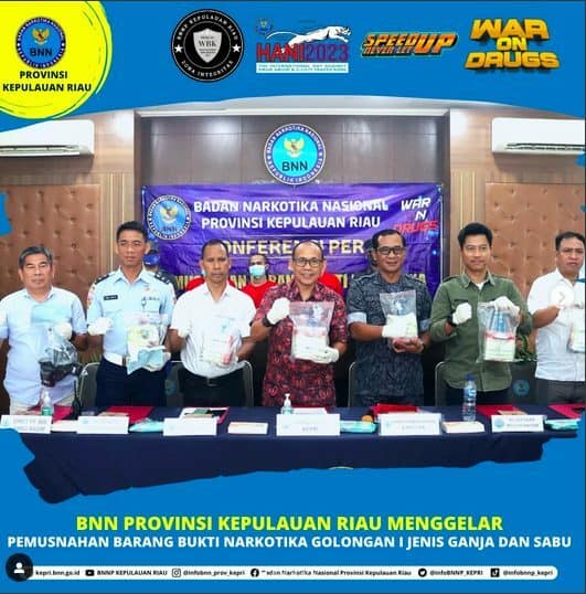 Pemusnahan Barang Bukti Narkotika Golongan I Jenis Ganja dan Sabu Pemusnahan Barang Bukti Narkotika Golongan I Jenis Ganja dan Sabu
