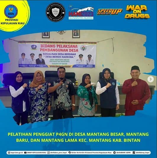 Pelatihan Penggiat P4GN di Desa Mantang Besar, Mantang Baru, dan Mantang Lama Kec. Mantang Kab. Bintan Pelatihan Penggiat P4GN di Desa Mantang Besar, Mantang Baru, dan Mantang Lama Kec. Mantang Kab. Bintan