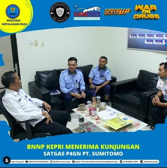 BNNP KEPRI MENERIMA KUNJUNGAN SATGAS P4GN PT. SUMITOMO BNNP KEPRI MENERIMA KUNJUNGAN SATGAS P4GN PT. SUMITOMO