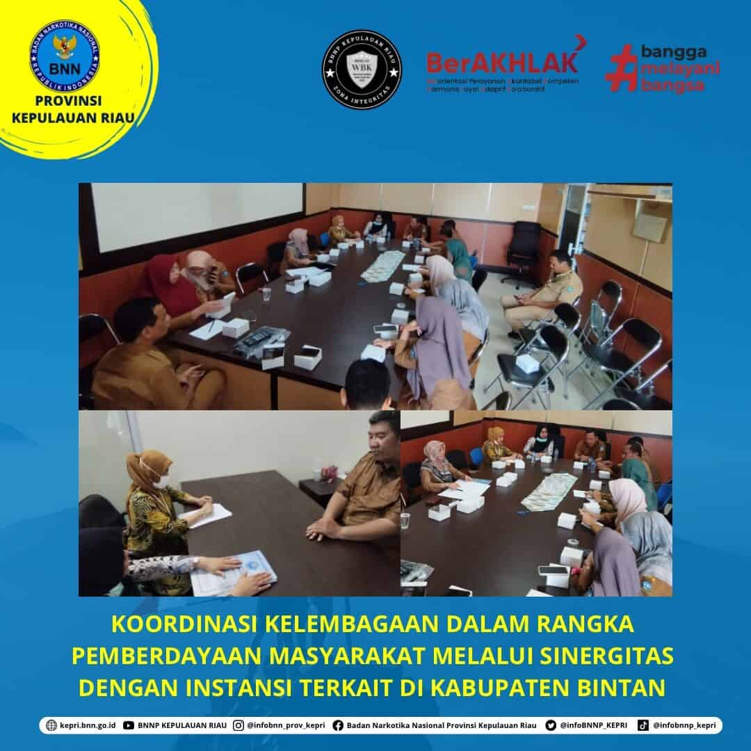 Koordinasi Kelembagaan Dalam Rangka Dalam rangka pemberdayaan masyarakat melalui sinergitas dengan instansi terkait di Kab Bintan oordinasi Kelembagaan Dalam Rangka Dalam rangka pemberdayaan masyarakat melalui sinergitas dengan instansi terkait di Kab Bintan