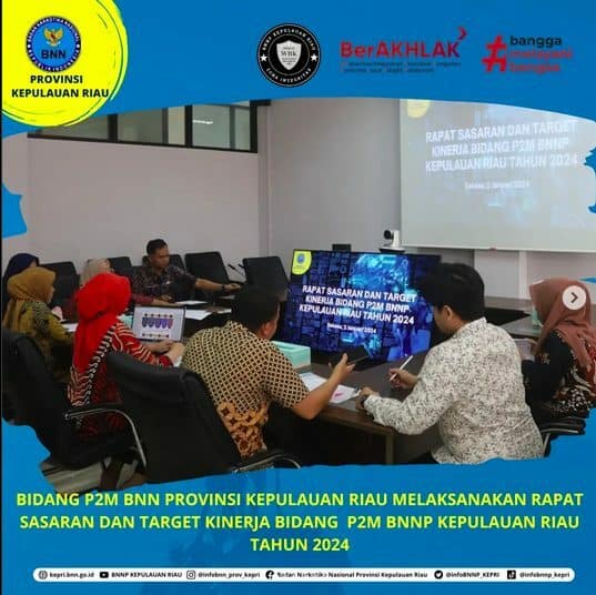 Rapat Sasaran dan Target Kinerja Bidang P2M BNNP Kepulauan Riau Tahun 202 Rapat Sasaran dan Target Kinerja Bidang P2M BNNP Kepulauan Riau Tahun 202