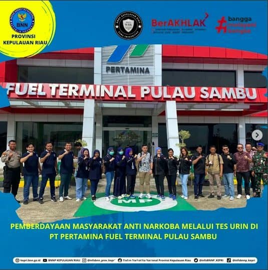 Pemberdayaan Masyarakat Anti Narkoba Melalui Tes Urin di PT Pertamina Fuel Terminal Pulau Sambu Pemberdayaan Masyarakat Anti Narkoba Melalui Tes Urin di PT Pertamina Fuel Terminal Pulau Sambu