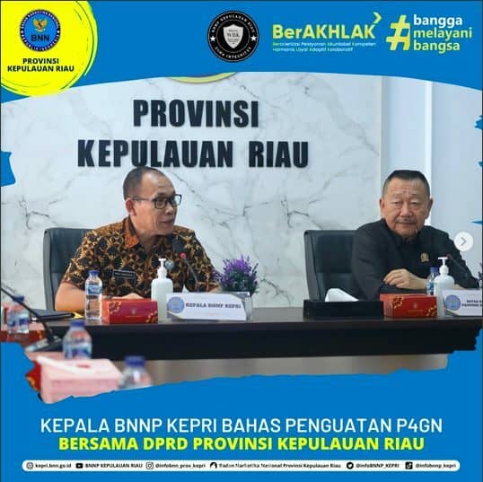 KEPALA BNNP KEPRI BAHAS PENGUATAN P4GN BERSAMA DPRD PROVINSI KEPULAUAN RIAU KEPALA BNNP KEPRI BAHAS PENGUATAN P4GN BERSAMA DPRD PROVINSI KEPULAUAN RIAU