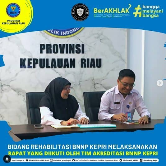 IDANG REHABILITASI BNNP KEPRI MELAKSANAKAN RAPAT YANG DIIKUTI OLEH TIM AKREDITASI BNNP KEPRI IDANG REHABILITASI BNNP KEPRI MELAKSANAKAN RAPAT YANG DIIKUTI OLEH TIM AKREDITASI BNNP KEPRI