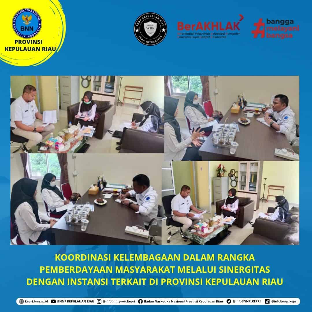 Koordinasi Kelembagaan Dalam Rangka pemberdayaan masyarakat melalui sinergitas dengan instansi terkait di Provinsi Kepulauan Riau Koordinasi Kelembagaan Dalam Rangka pemberdayaan masyarakat melalui sinergitas dengan instansi terkait di Provinsi Kepulauan Riau