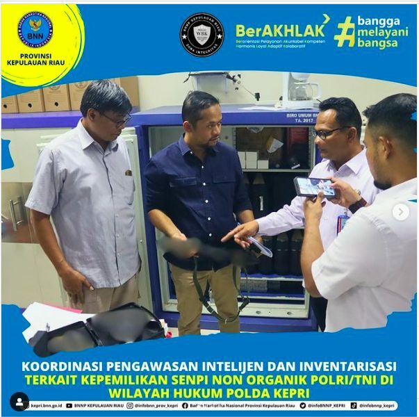 KOORDINASI PENGAWASAN INTELIJEN DAN INVENTARISASI TERKAIT KEPEMILIKAN SENPI NON ORGANIK POLRI/TNI DI WILAYAH HUKUM POLDA KEPRI KOORDINASI PENGAWASAN INTELIJEN DAN INVENTARISASI TERKAIT KEPEMILIKAN SENPI NON ORGANIK POLRI/TNI DI WILAYAH HUKUM POLDA KEPRI